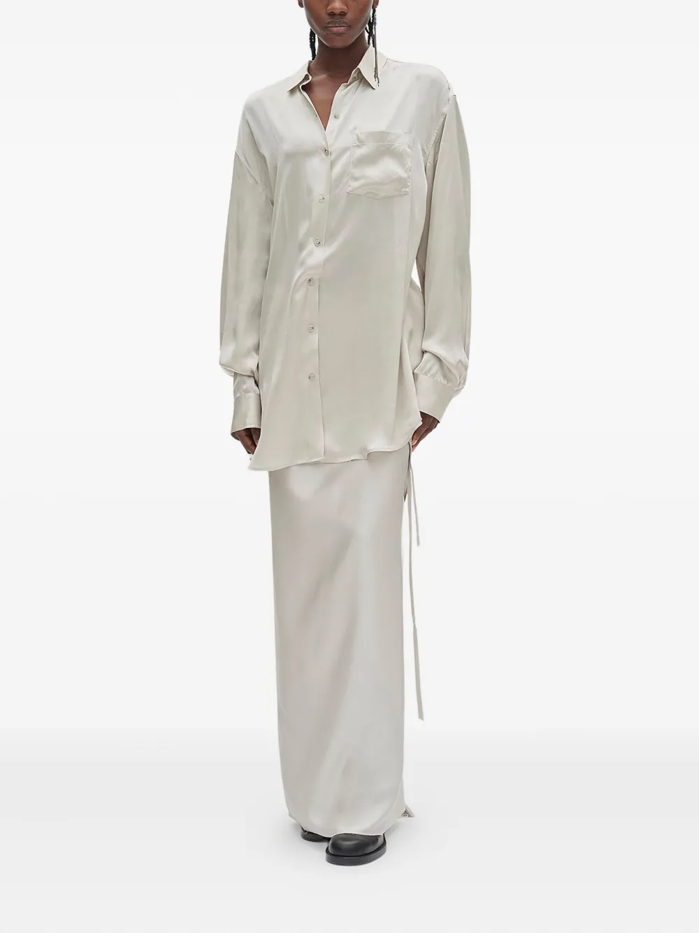 Ann Demeulemeester Elisabeth blouse met lange mouwen - Beige