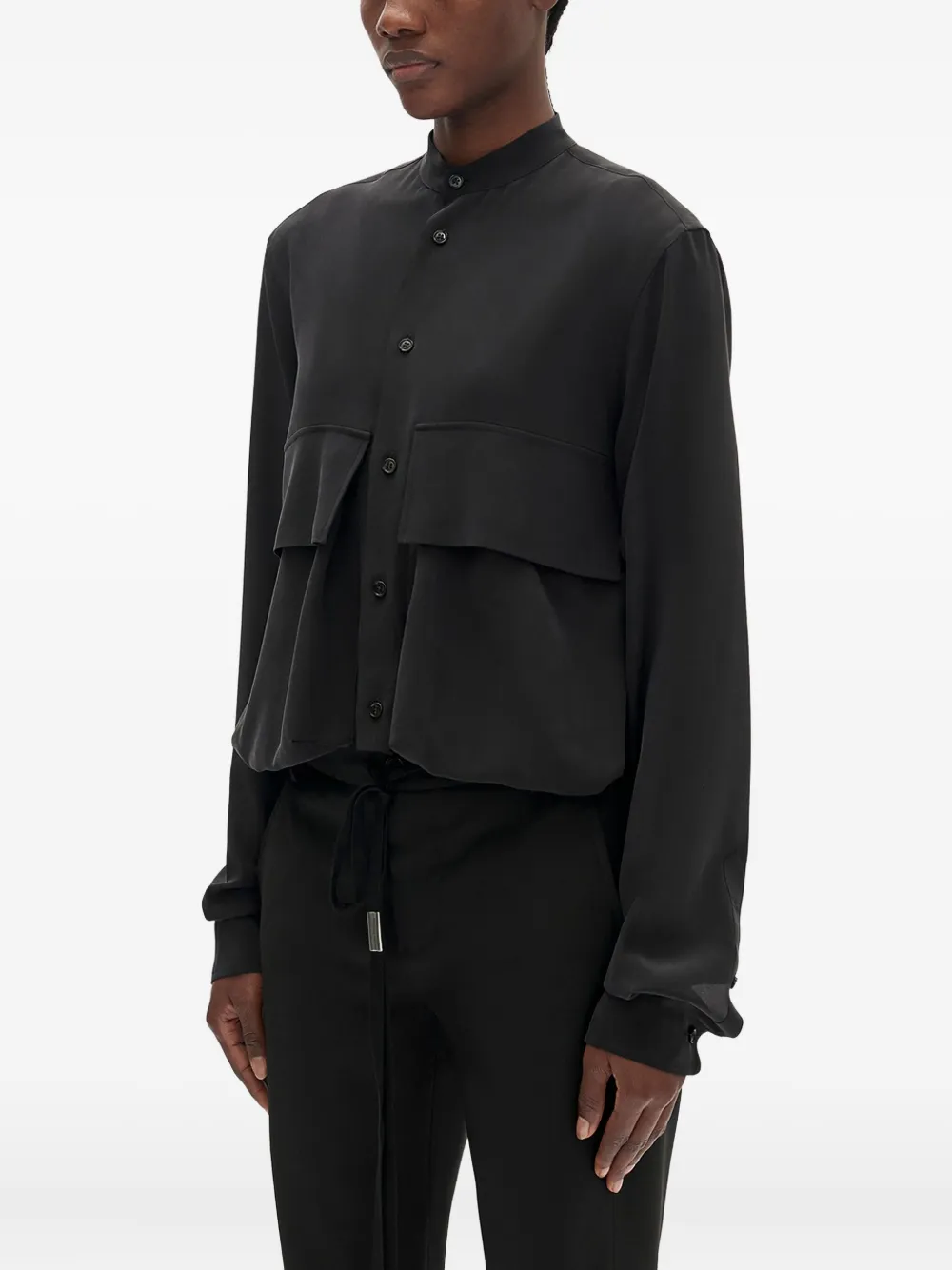 Ann Demeulemeester Karita Cargo Shirt In Black