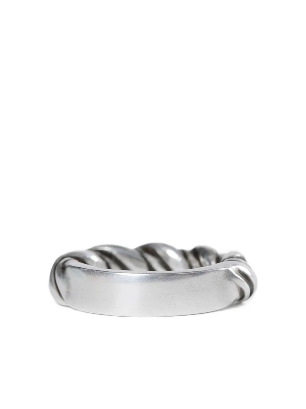 Ann Demeulemeester Bice Twisted Ring In Silver