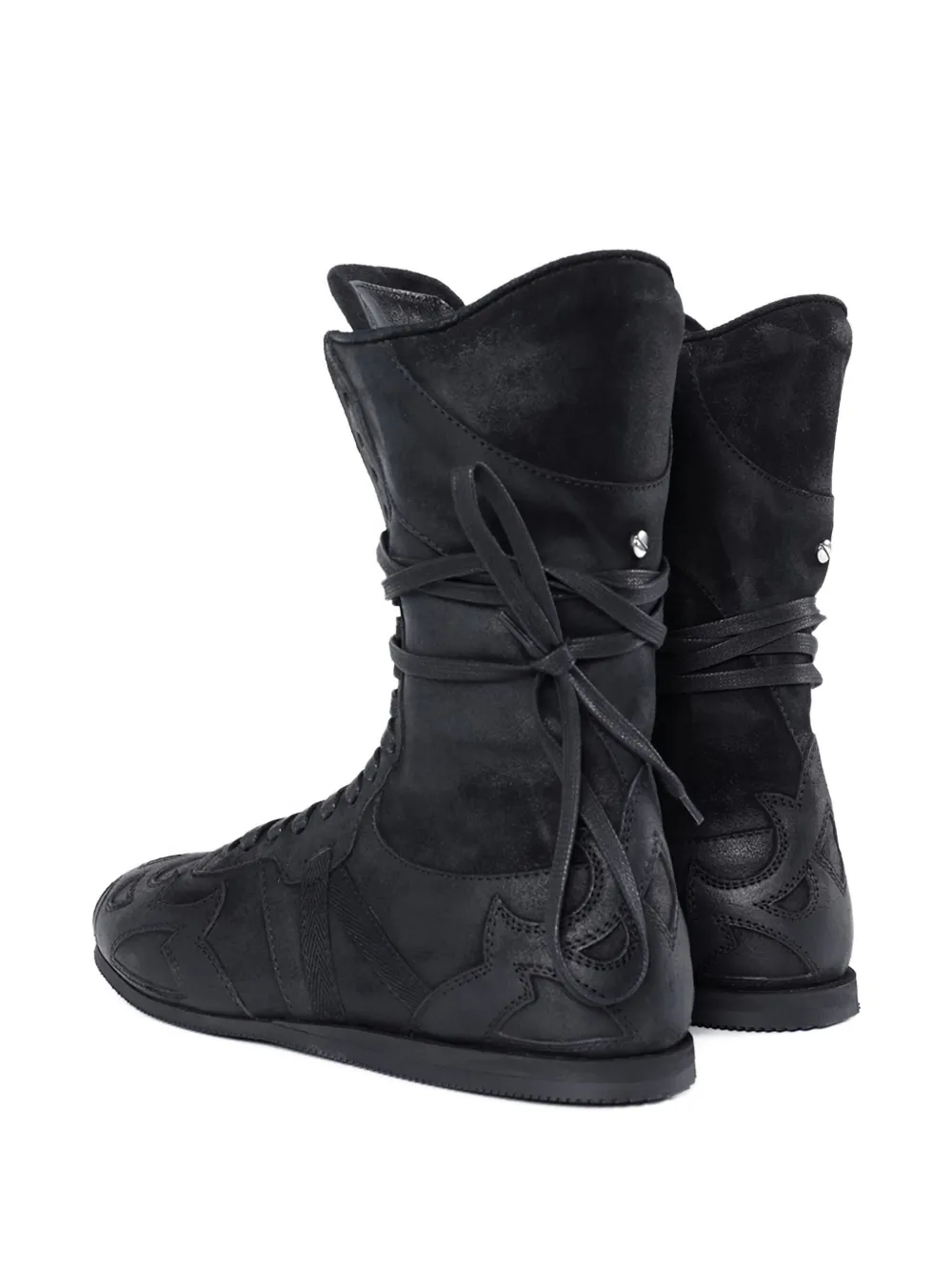 Ann Demeulemeester Palne lace-up high-top sneakers Zwart