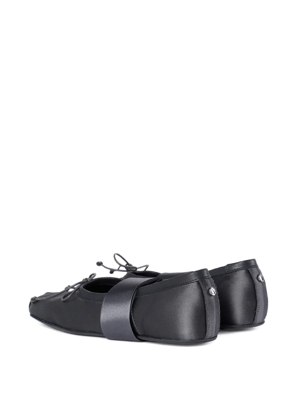 Ann Demeulemeester satin ribbon ballet flats Grey