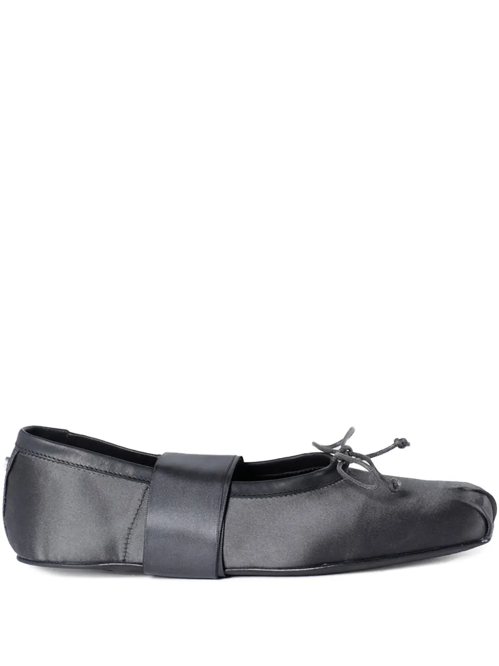 Ann Demeulemeester satin ribbon ballet flats Grey