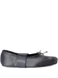 Ann Demeulemeester satin ribbon ballet flats - Grey