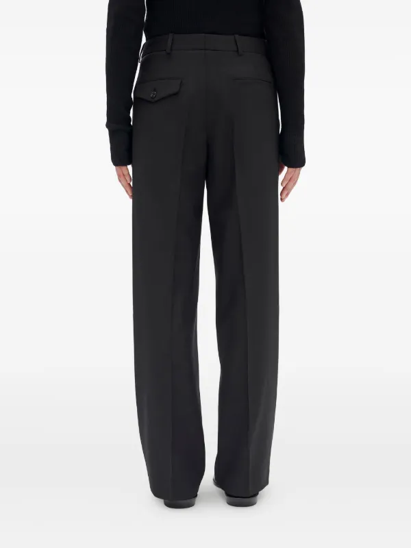 パンツ 2003AW Ann demeulemeester wool slacks ANN DEMEULEMEESTER - Lightweight wide wool pants (late 90's) – L