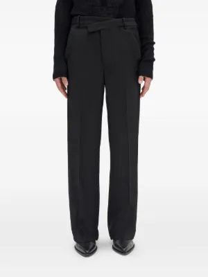 ann demeulemeester サルエルラップパンツ ベルト付 ブラック ann demeulemeester サルエルラップパンツ ベルト付 ブラック