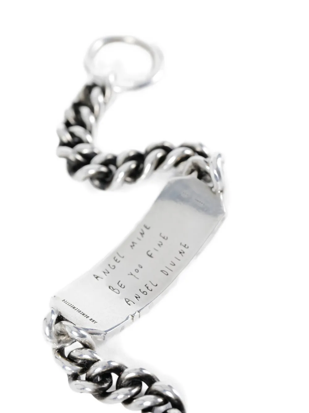 Ann Demeulemeester Curb-chain Silver-plaque Bracelet In Metallic