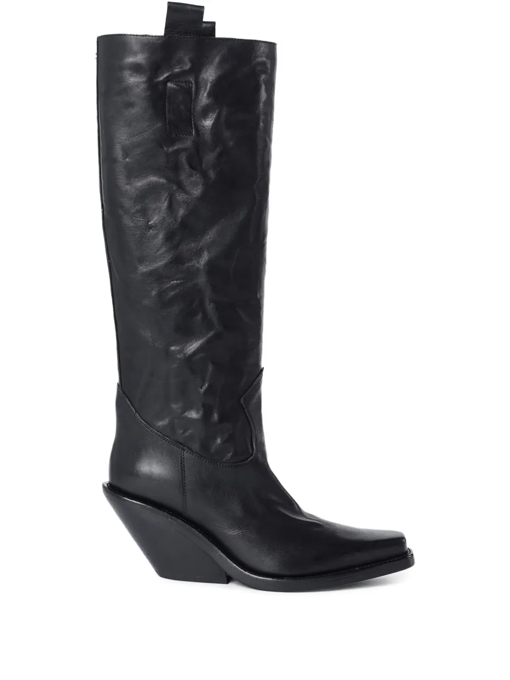 Ann Demeulemeester Lidar Calf-leather Cowboy Boots In Black