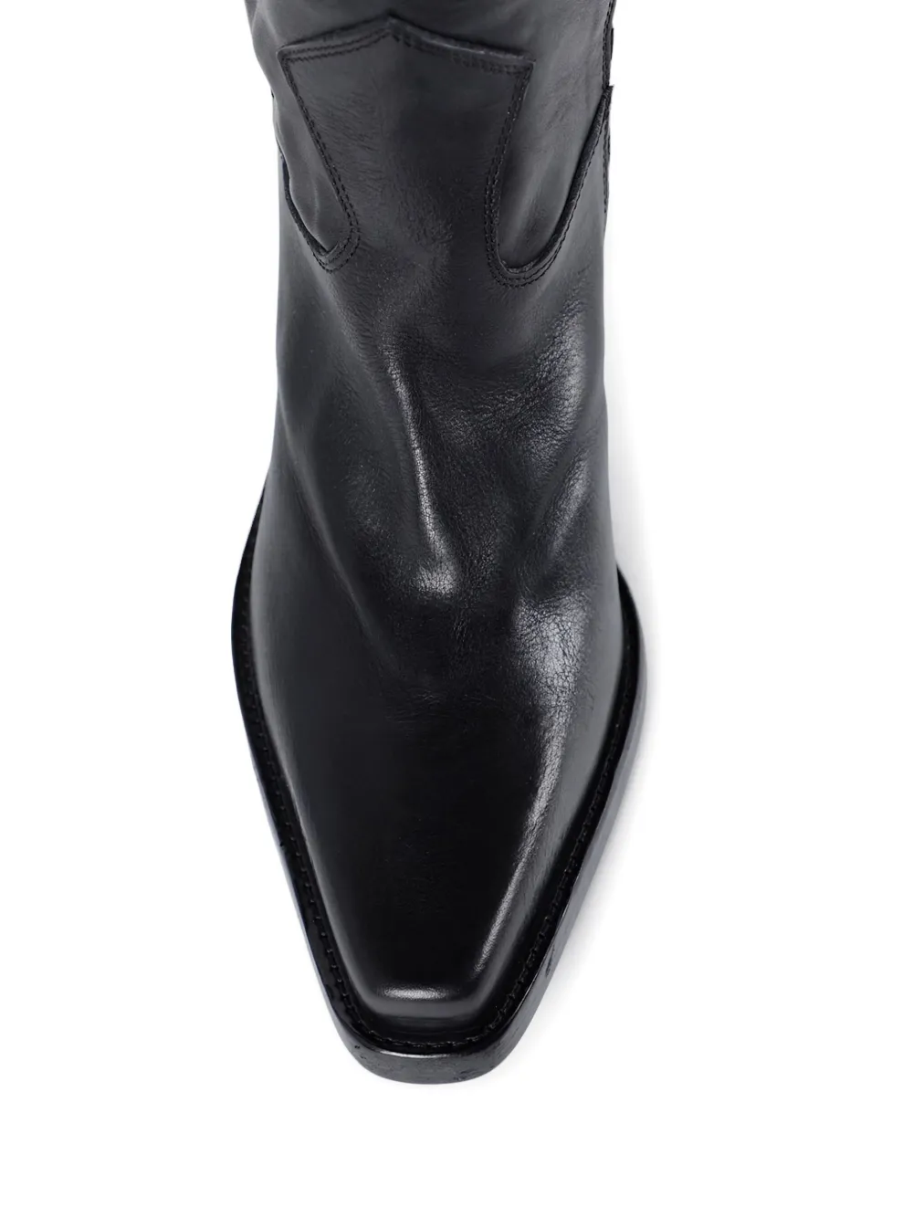 Ann Demeulemeester Lidar Calf-leather Cowboy Boots In Black