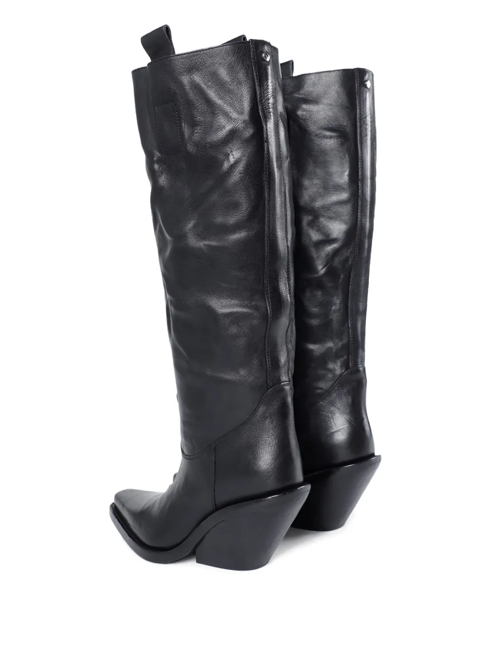 Ann Demeulemeester Lidar Calf-leather Cowboy Boots In Black
