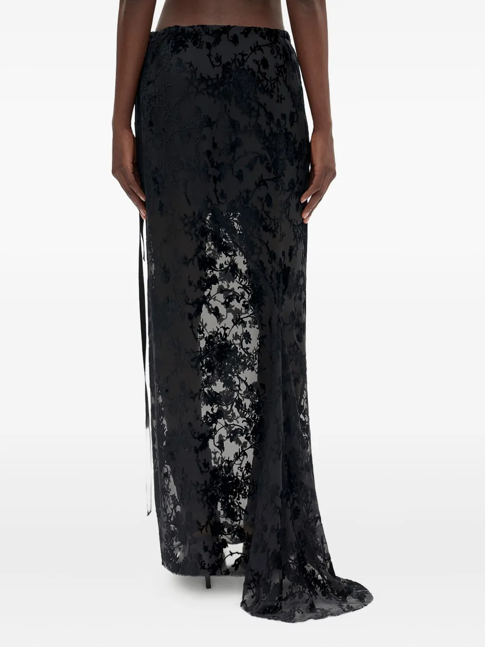 Ann Demeulemeester Eveline Long Skirt In Black