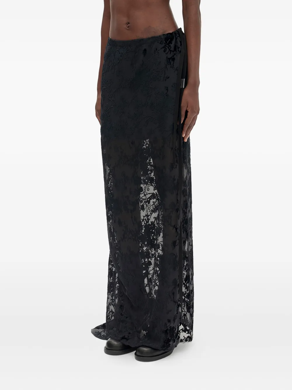 Ann Demeulemeester Eveline Long Skirt In Black