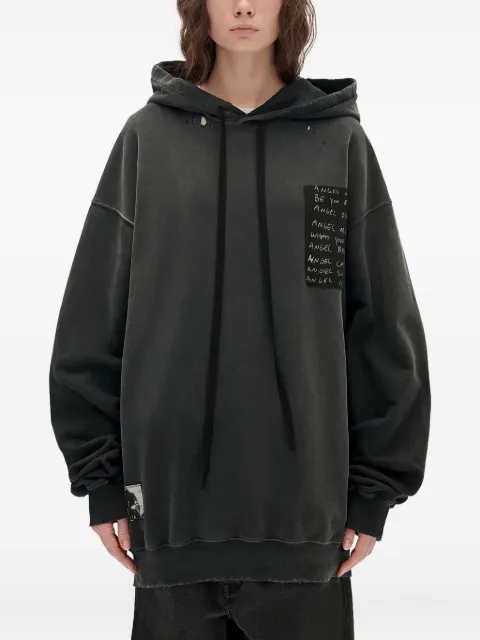 Ann Demeulemeester هودي قطن برباط