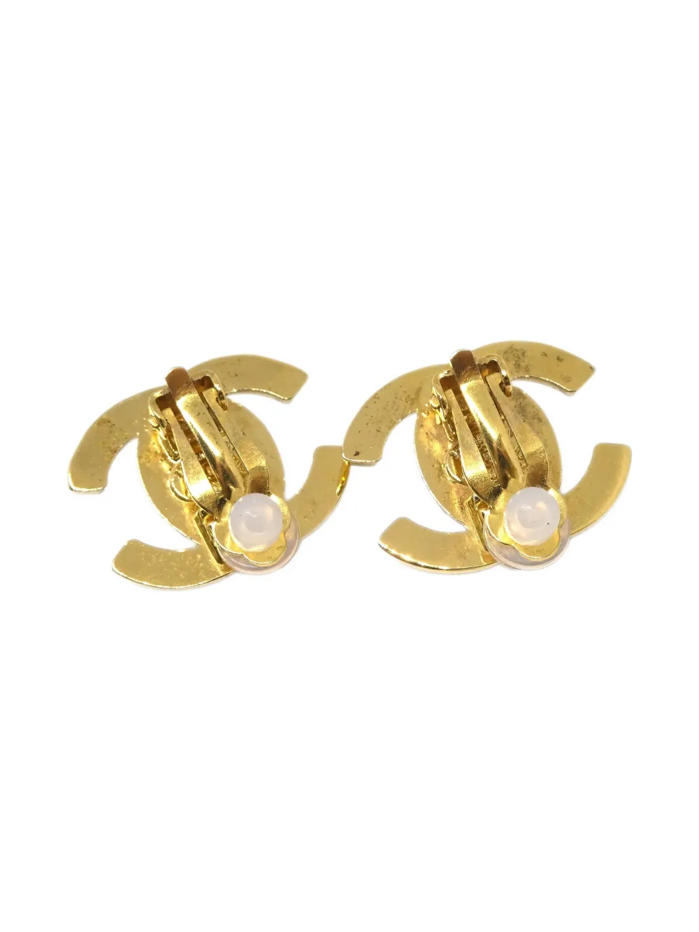 CHANEL Pre-Owned 1996 CC Turnlock earrings | Image 2