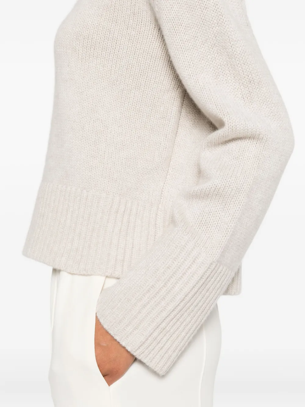 Lisa Yang Sony Ribbed Sweater In Neutral