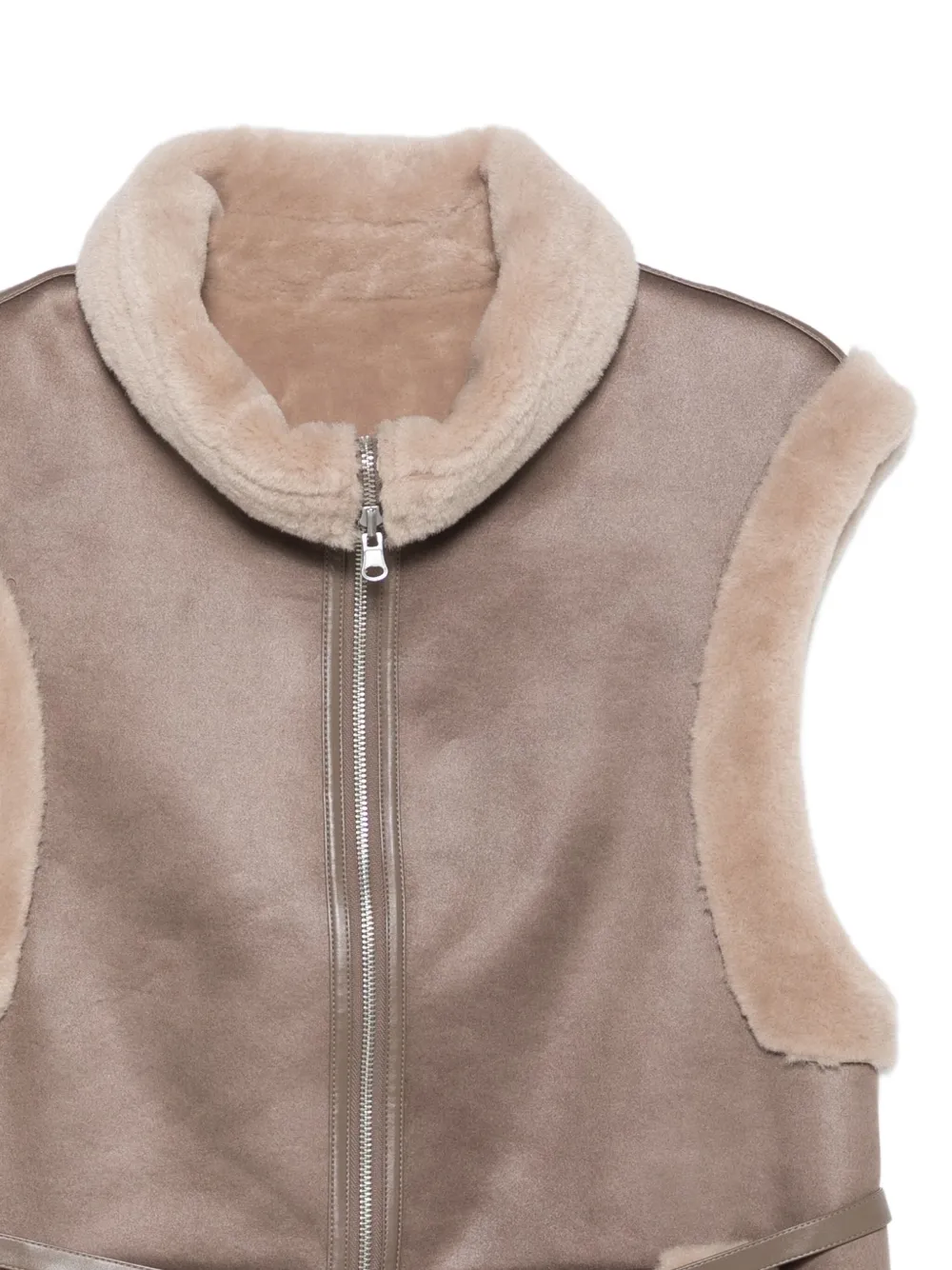 Urbancode Bodywarmer met rits en afwerking Grijs