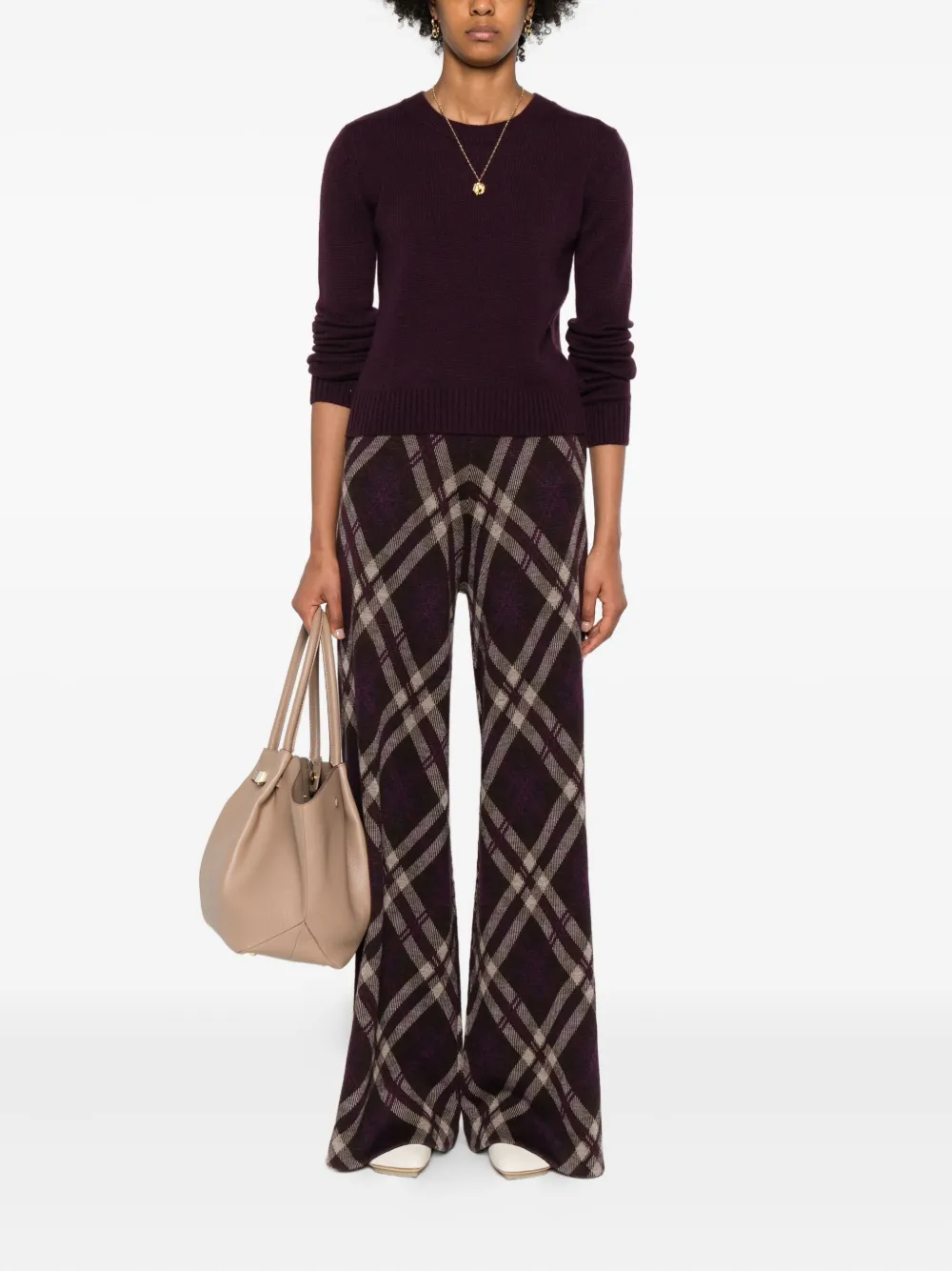 Lisa Yang Mable Cashmere Sweater In Burgundy