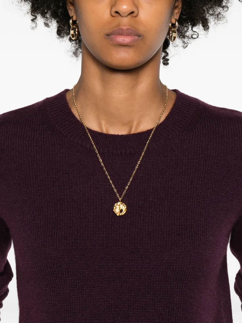 Lisa Yang Mable Cashmere Sweater In Burgundy