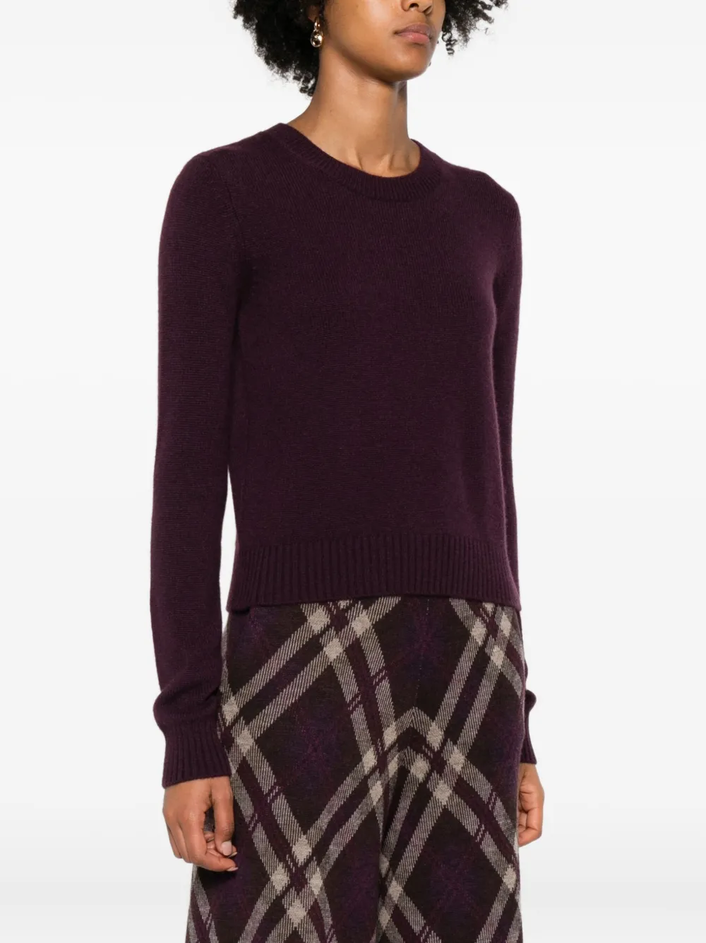 Lisa Yang Mable Cashmere Sweater In Burgundy