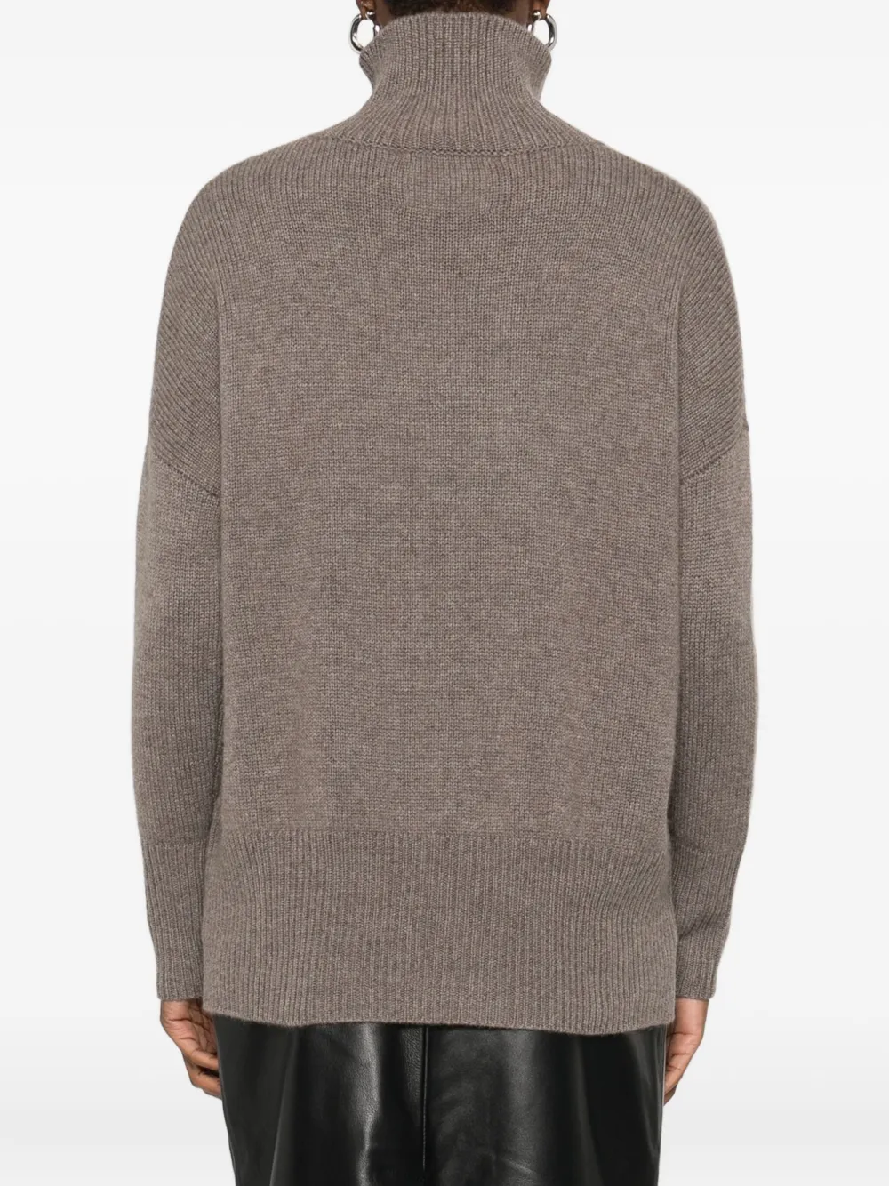 Lisa Yang Heidi Cashmere Turtle-neck Sweater In Brown