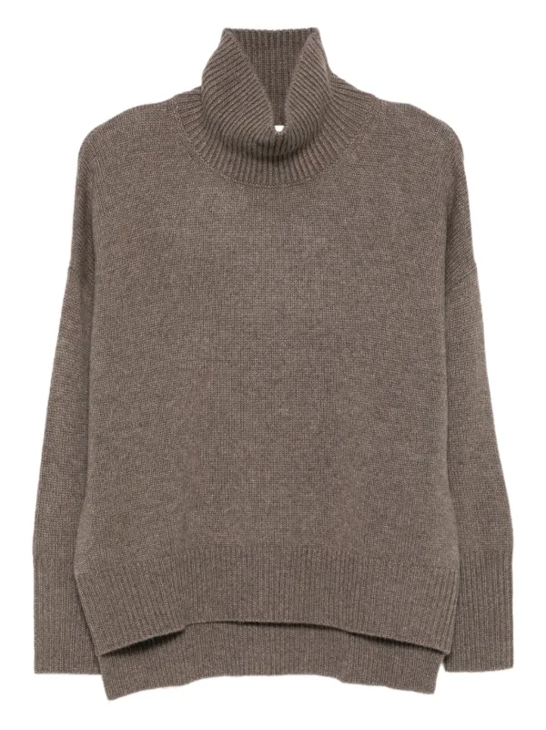 Lisa Yang Heidi Cashmere Sweater in Brown