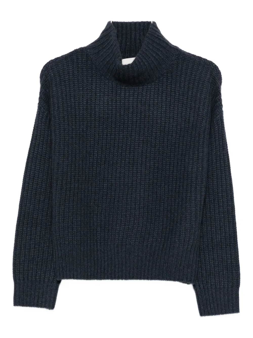 Lisa Yang Ribbed Turtleneck Sweater In Blue
