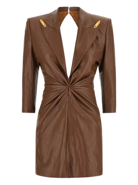 Elisabetta Franchi peak-lapel mini dress