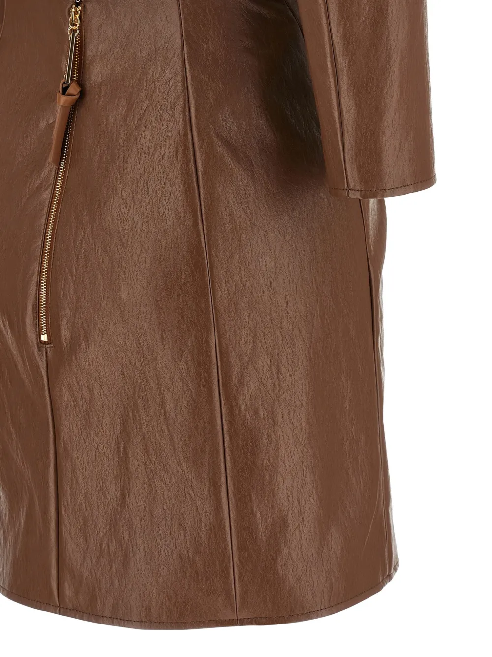 Elisabetta Franchi Mini-jurk met puntige revers Bruin
