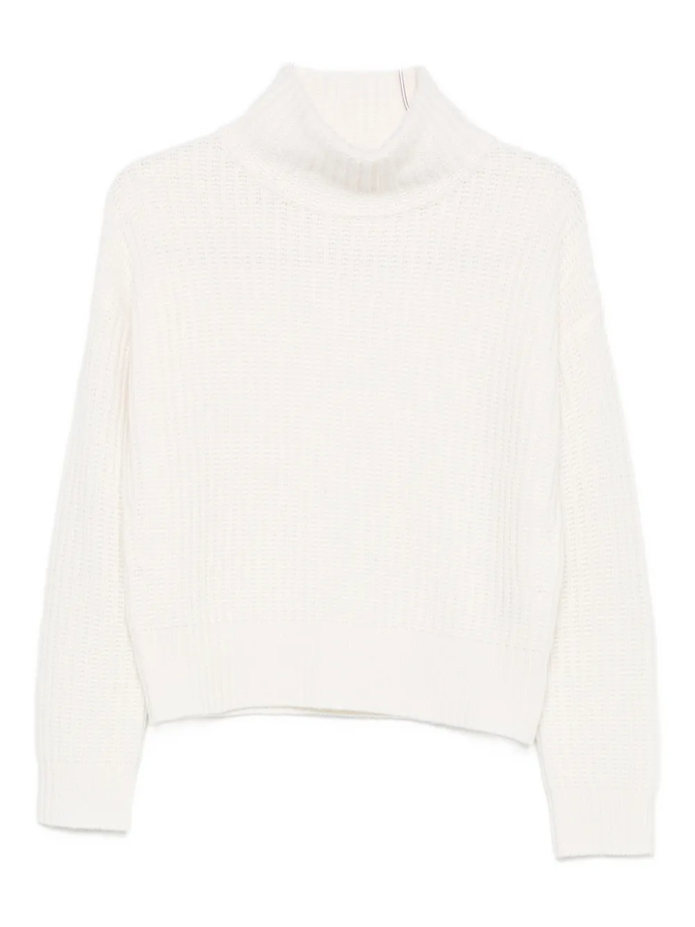 Lisa Yang Turtleneck Ribbed Sweater In White