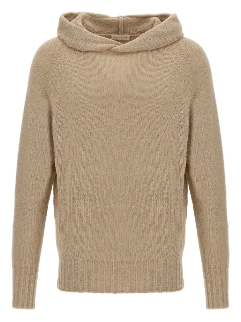 Ma'ry'ya hooded side-split sweater