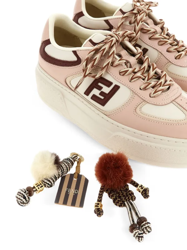 FENDI Platform Logo Trainers | Neutrals | FARFETCH