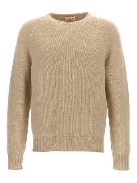 Ma'ry'ya raglan-sleeve wool sweater