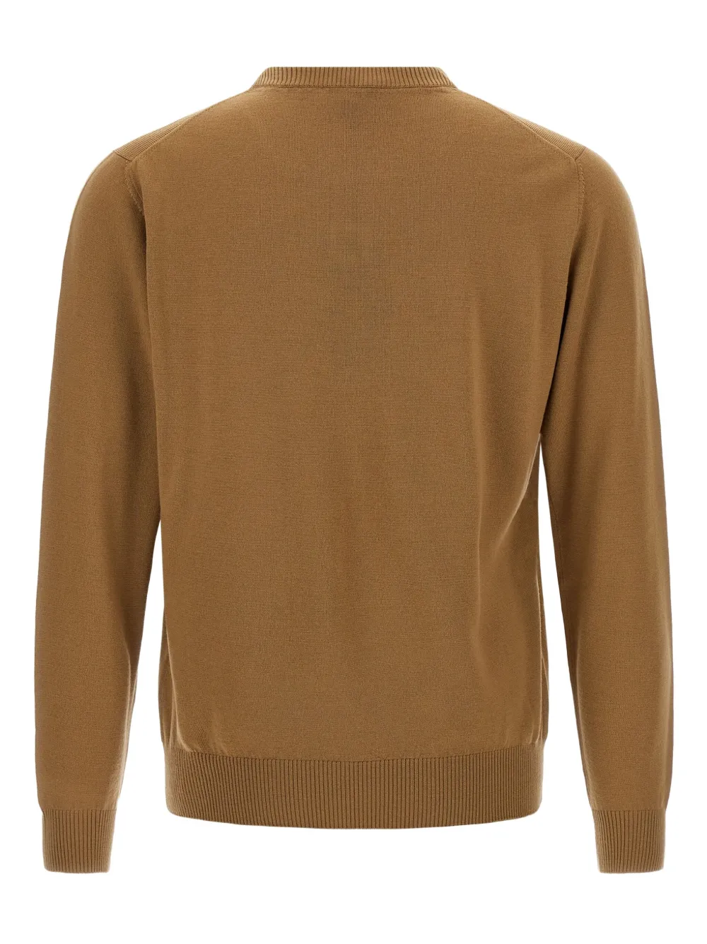 FENDI embossed-logo crew-neck sweater - Bruin