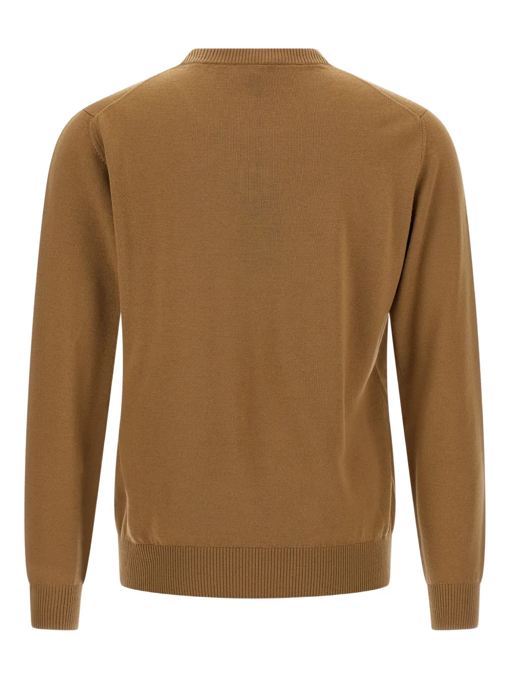 FENDI embossed-pocket wool sweater - Beige