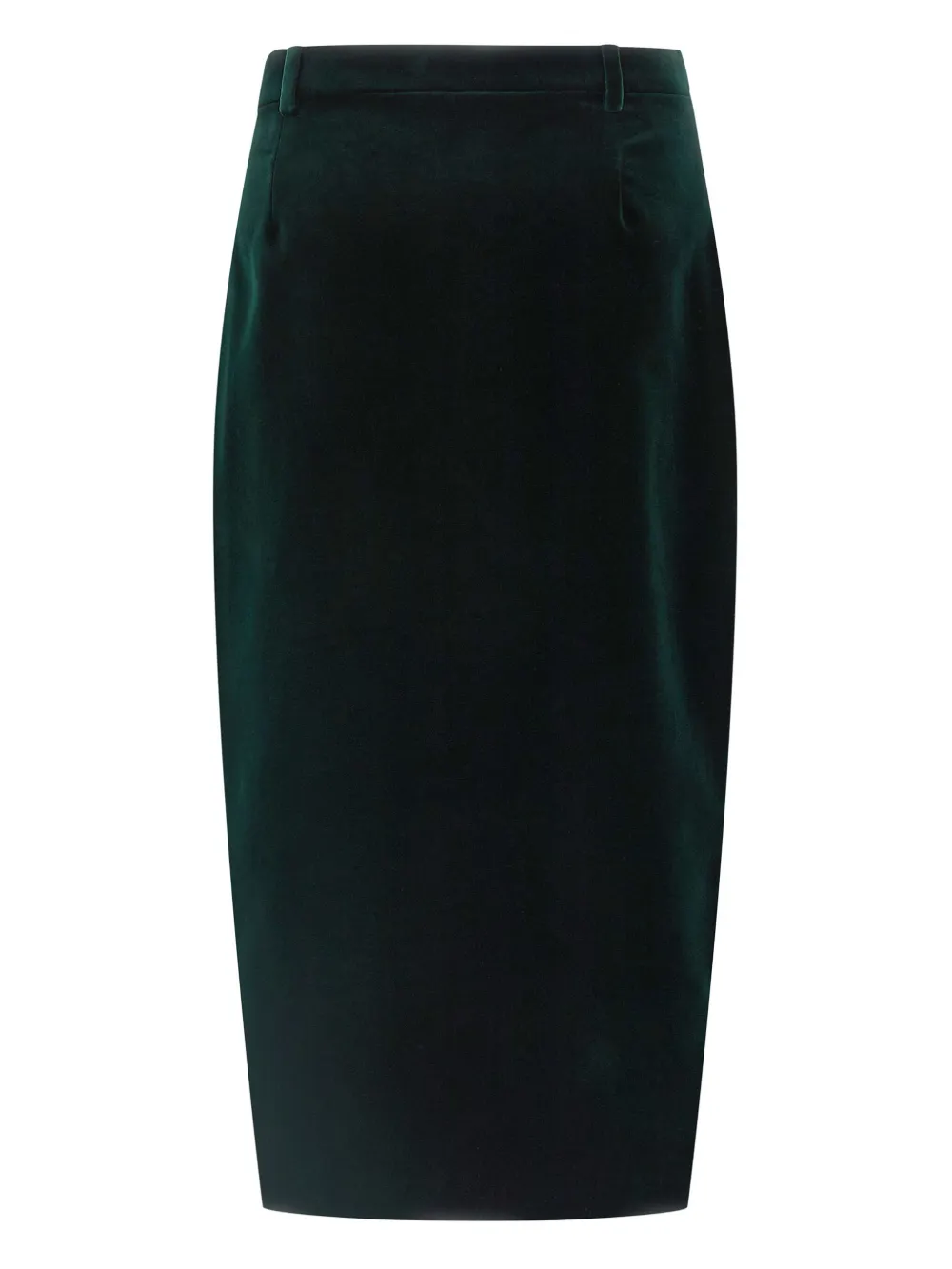 Saint Laurent velvet midi skirt - Groen