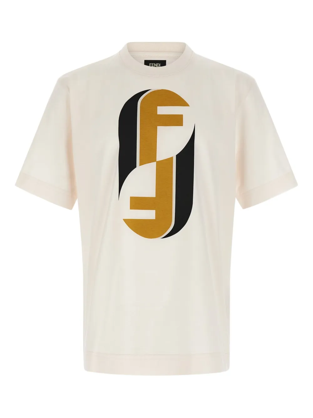 FENDI Fendinity monogram-print T-shirt - ニュートラル FENDI Fendinity monogram-print T-shirt - ニュートラル