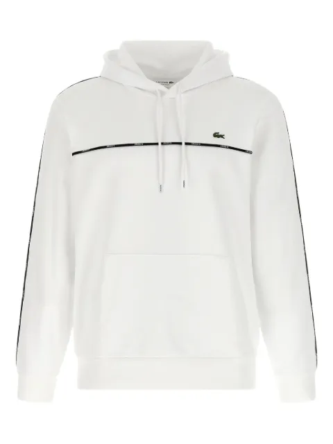 Lacoste 织带边饰双向口袋连帽衫
