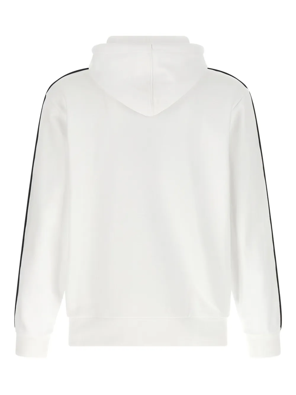 Lacoste Hoodie met band en buidelzak Wit