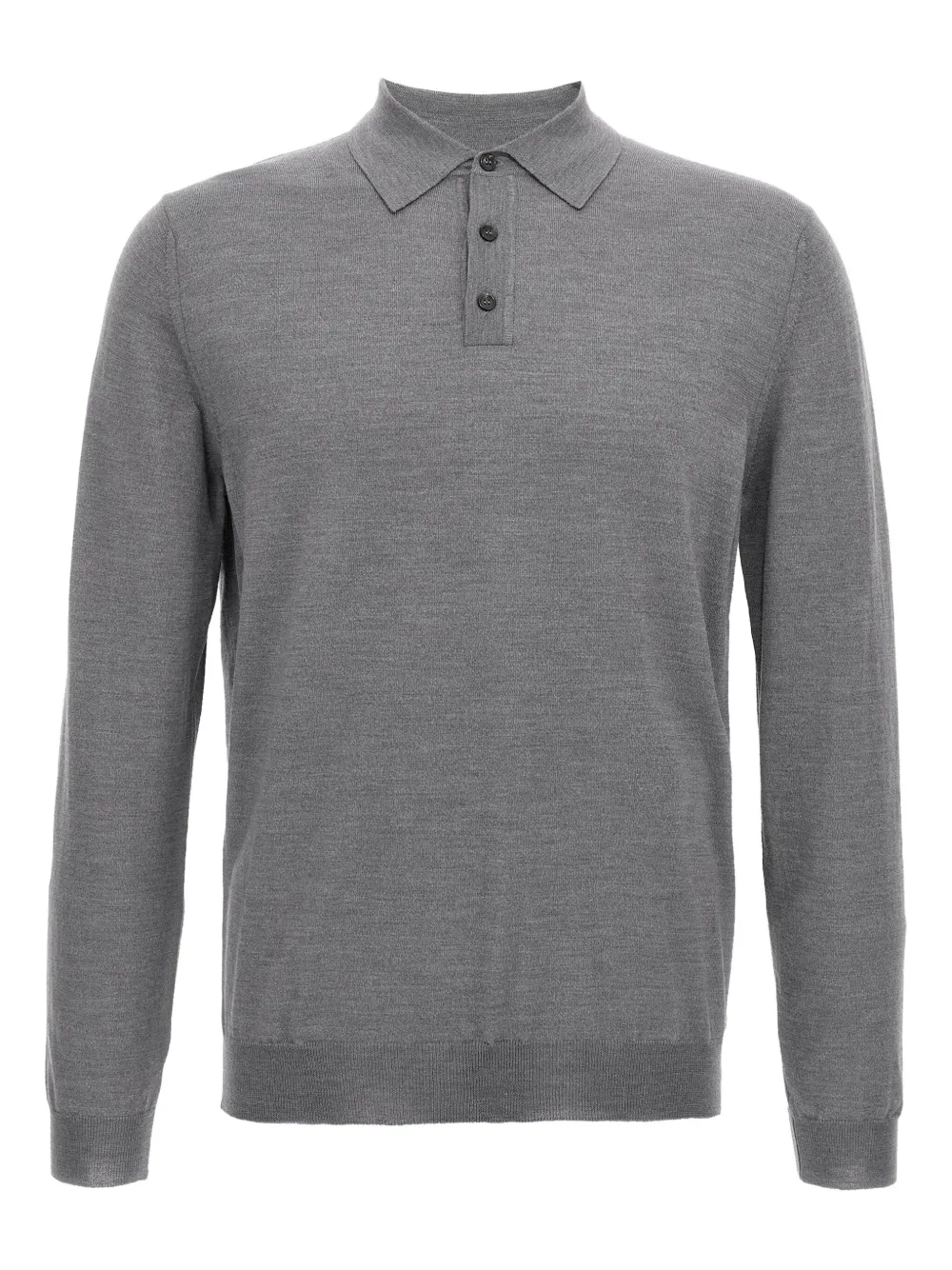 Zanone long-cuffed polo shirt Grijs