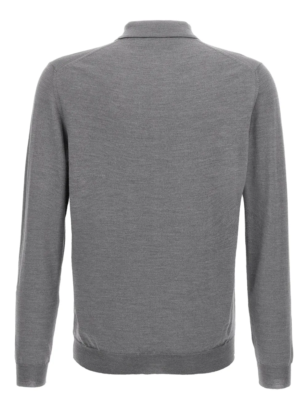 Zanone long-cuffed polo shirt - Grijs