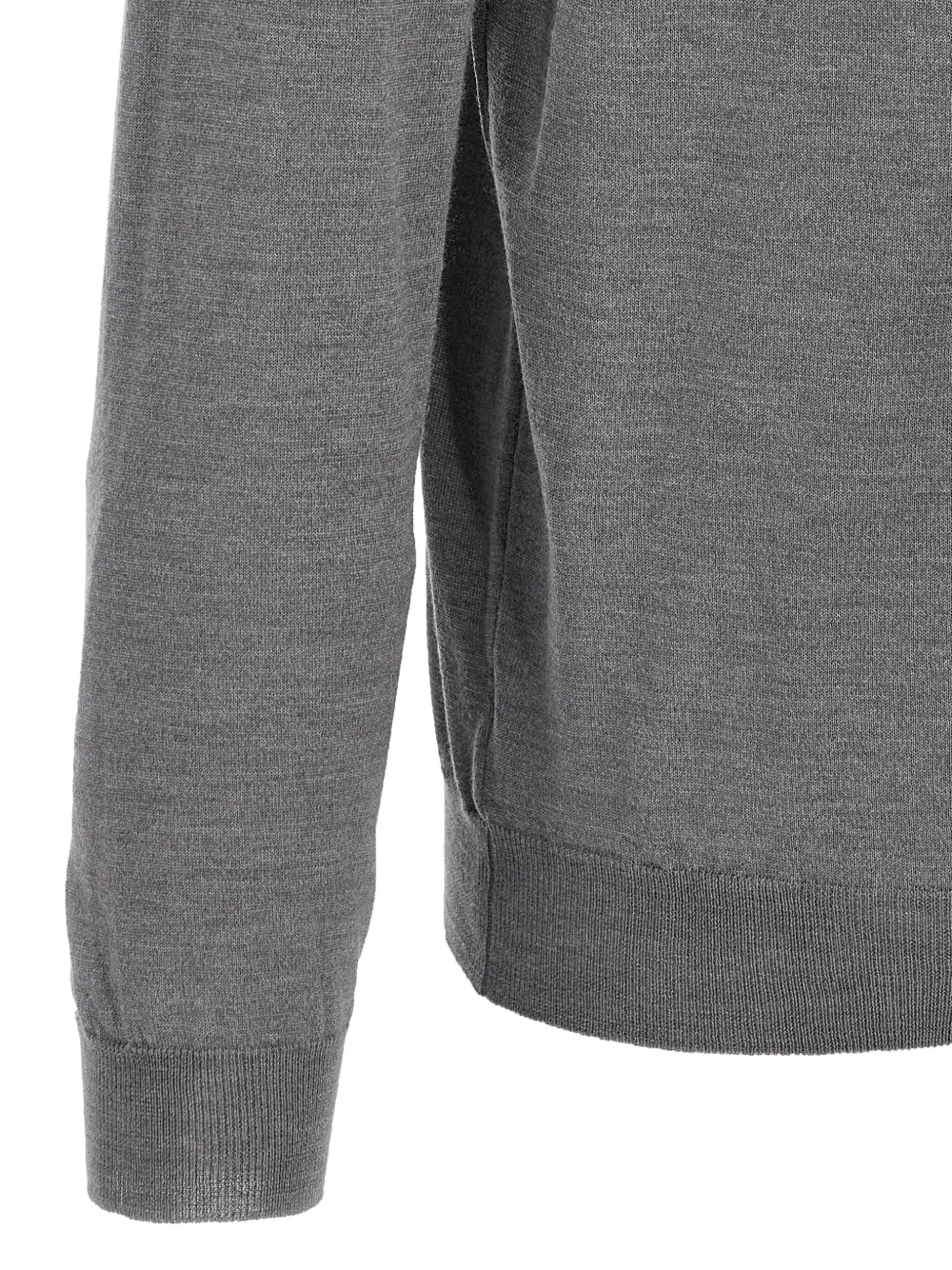 Zanone long-cuffed polo shirt Grijs