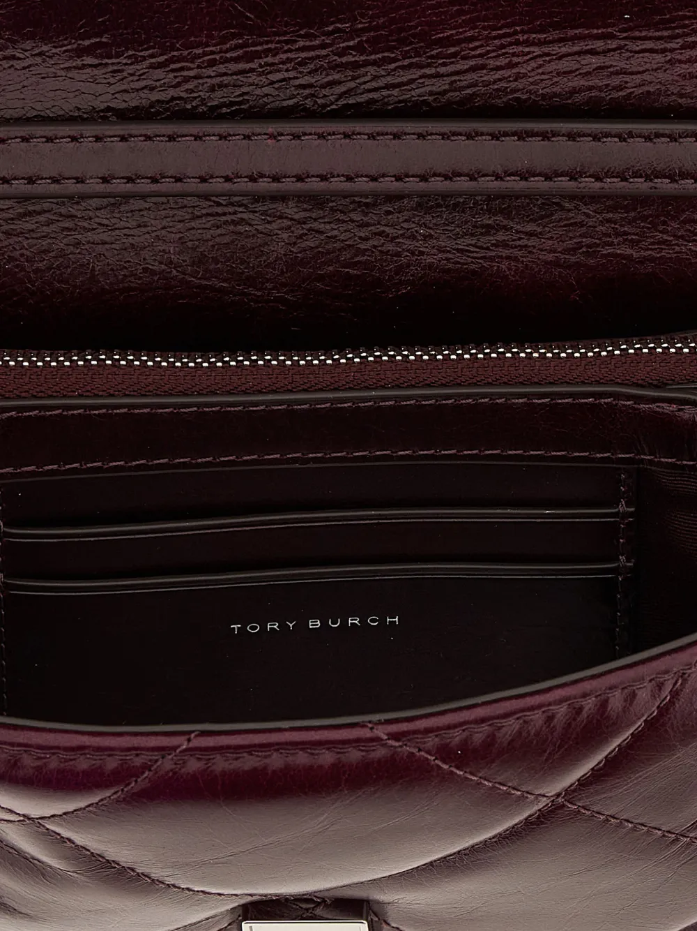 Tory Burch Kira Diamond leather cross body bag Rood