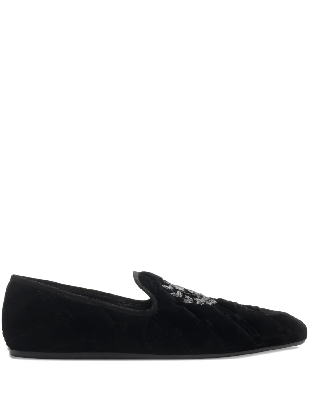 Burberry Estate gewatteerde loafers Zwart