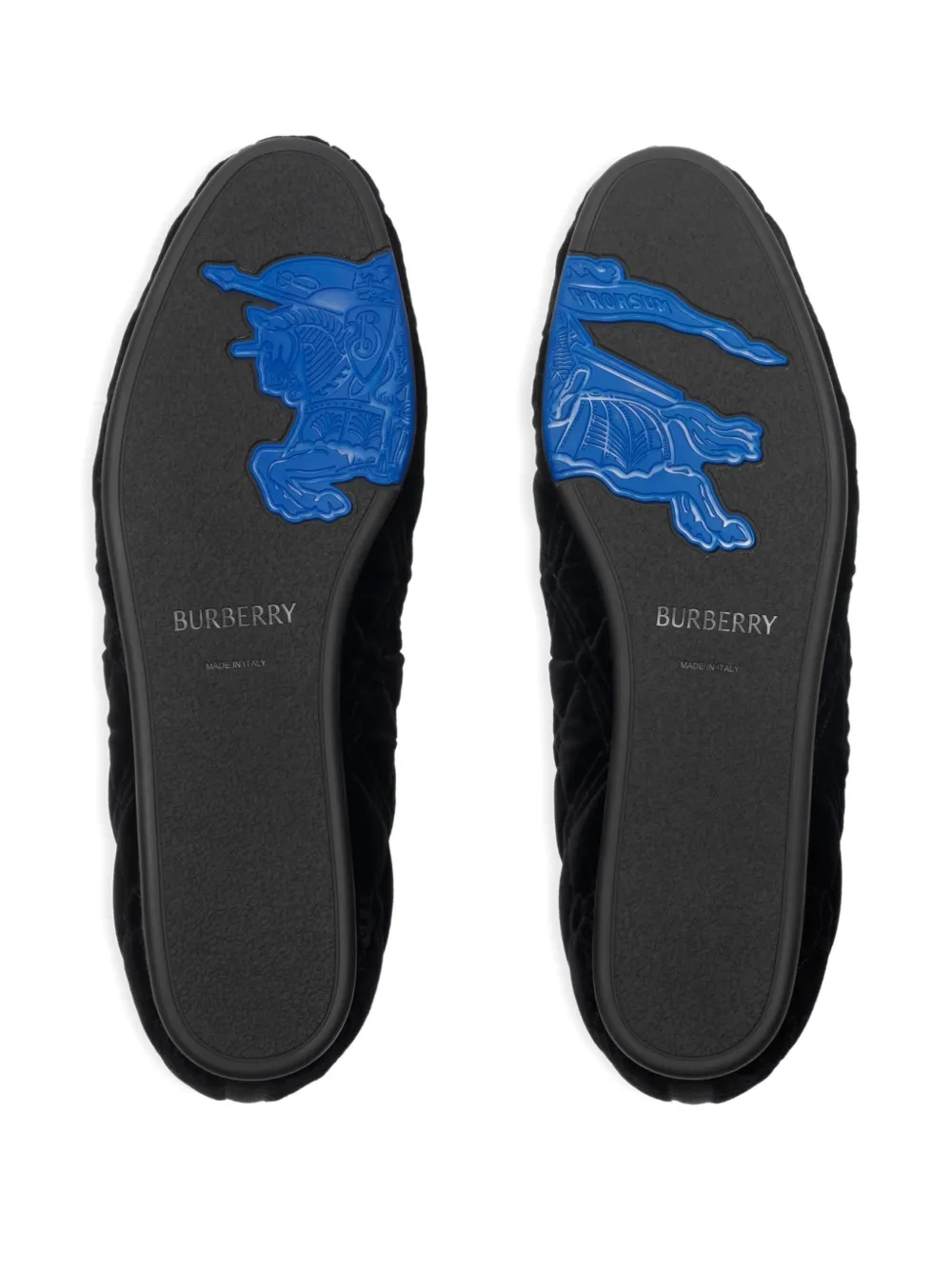 Burberry Estate gewatteerde loafers Zwart
