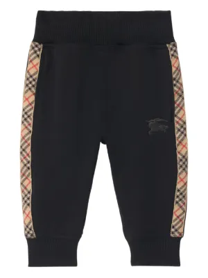 Burberry Kids Jersey Tracksuit Bottoms | Black | FARFETCH