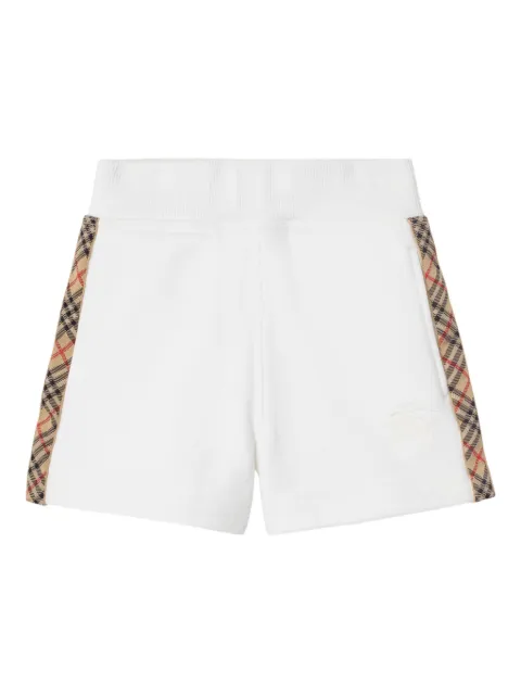 Burberry Kids check-trimmed cotton shorts