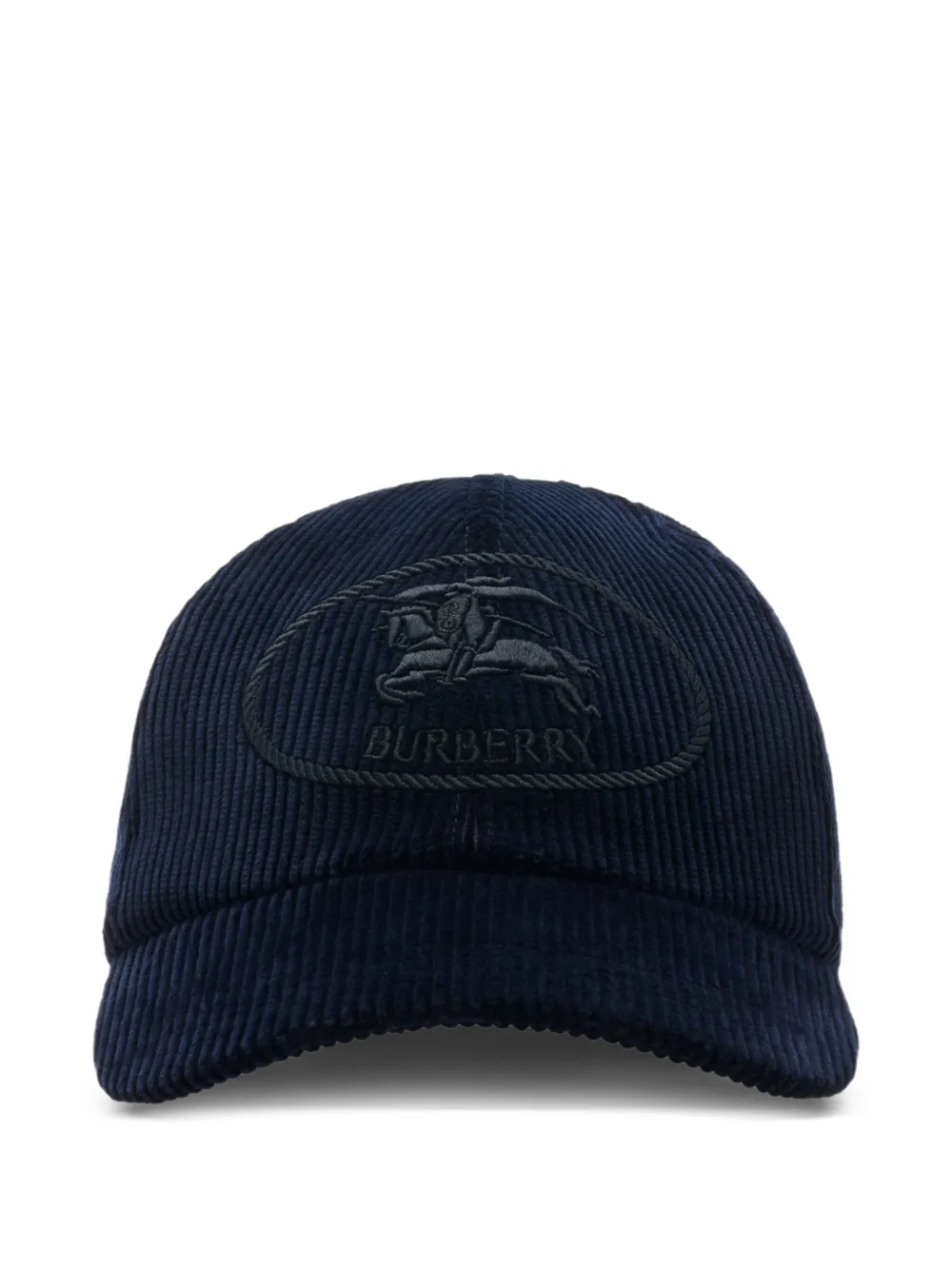 Burberry knight-stamp corduroy baseball hat | Blue | Image 1