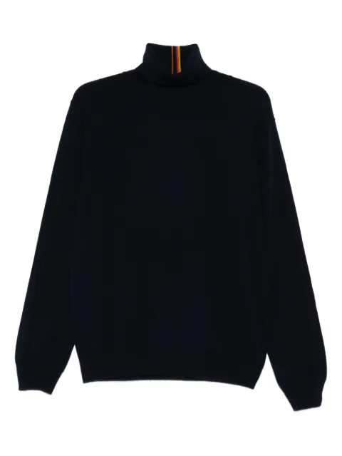 Paul Smith stripe-detail turtleneck sweater