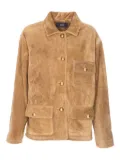 Arma suede button-fastening jacket - Brown