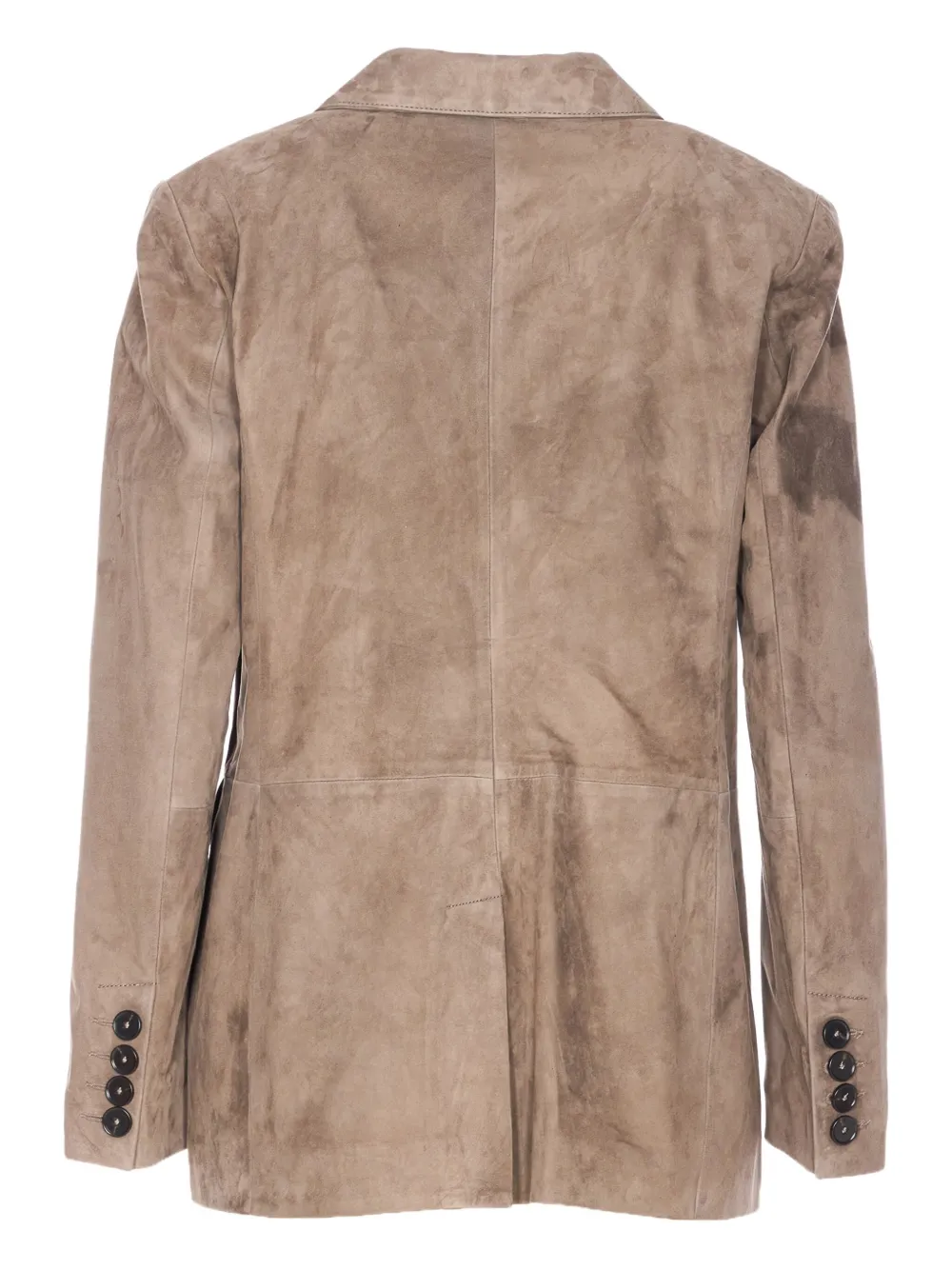 Arma Suède blazer met knoopsluiting Bruin