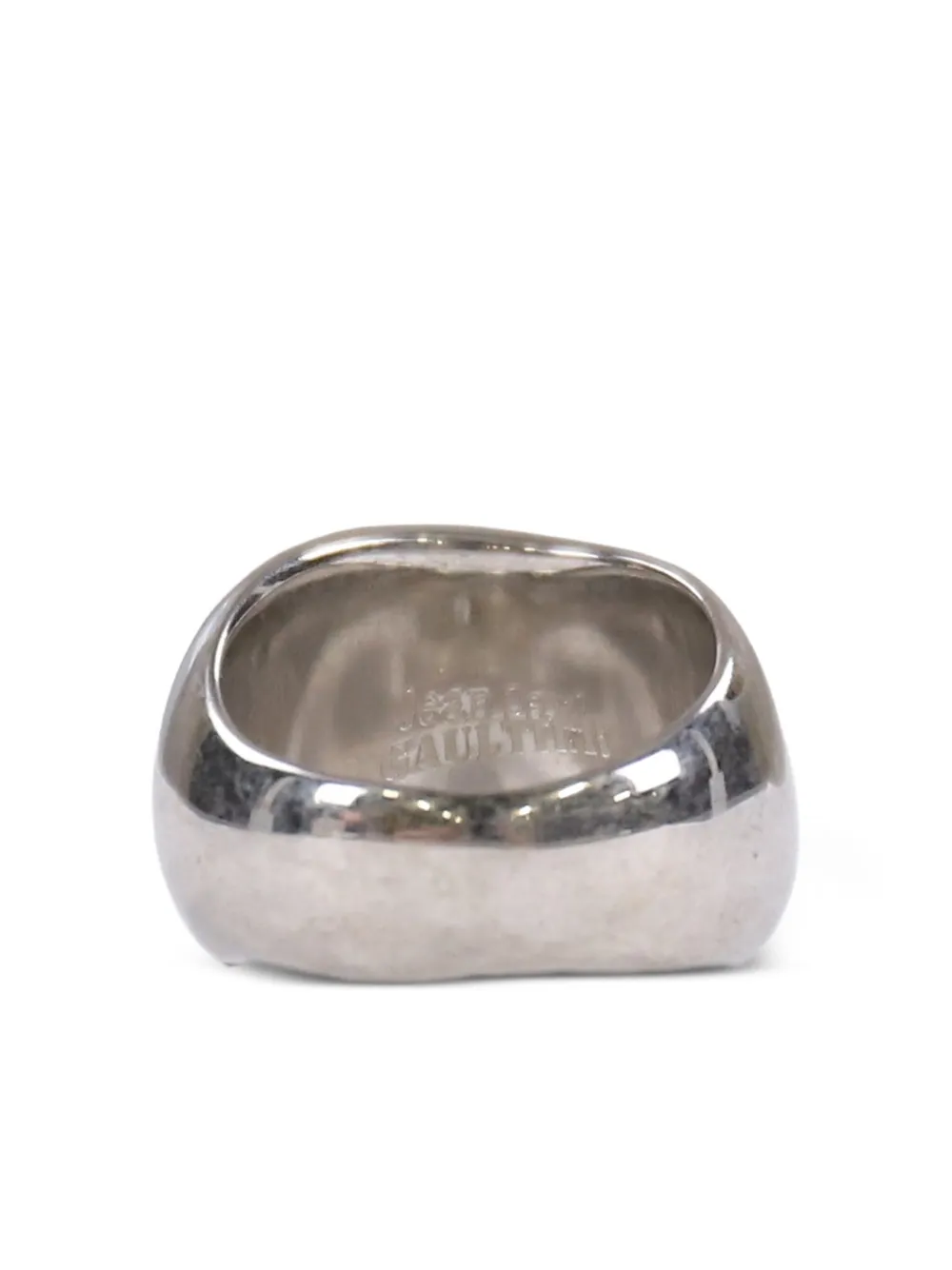 Jean Paul Gaultier Anello con logo - Argento